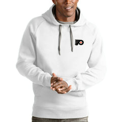 Philadelphia Flyers Antigua Victory Pullover Hoodie - White | NHL near me