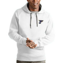 St. Louis Blues Antigua Victory Pullover Hoodie - White | NHL sale