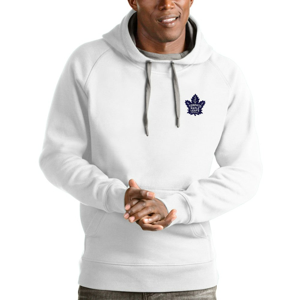 Toronto Maple Leafs Antigua Victory Pullover Hoodie - White | NHL Lifestyle