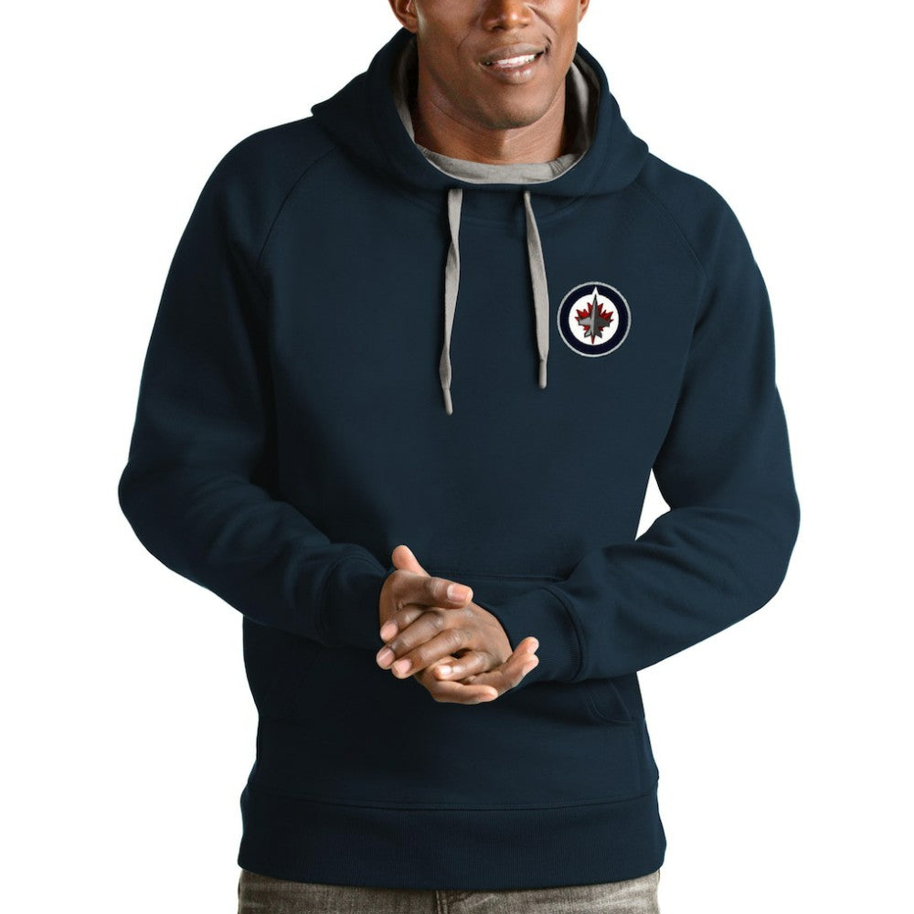 Winnipeg Jets Antigua Team Victory Pullover Hoodie - Navy | NHL discount