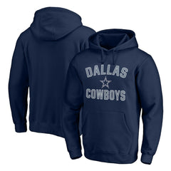 Dallas Cowboys Victory Arch Team Fitted Pullover Hoodie - Navy - NFL
