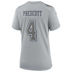 Dak Prescott Dallas Cowboys Women's Atmosphere Fashion Game Jersey - Gray - Nike