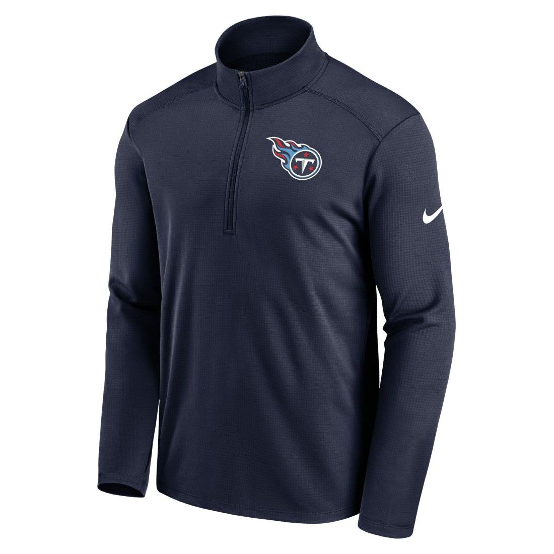 Tennessee Titans Logo Pacer Performance Half-Zip Jacket - Navy - Nike