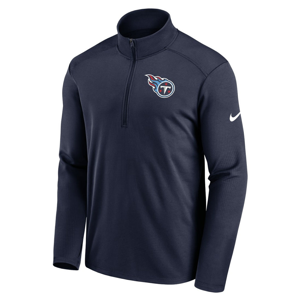 Tennessee Titans Logo Pacer Performance Half-Zip Jacket - Navy - Nike