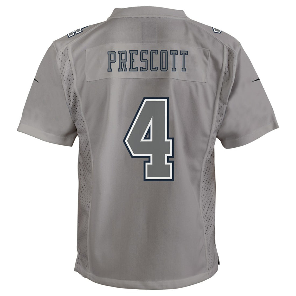 Dak Prescott Dallas Cowboys Youth Atmosphere Game Jersey - Gray - Nike