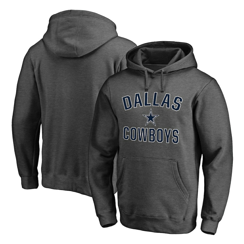 Dallas Cowboys Victory Arch Team Fitted Pullover Hoodie - Charcoal - NFL