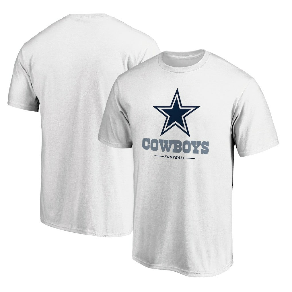 Dallas Cowboys Team Lockup T-Shirt - White - NFL