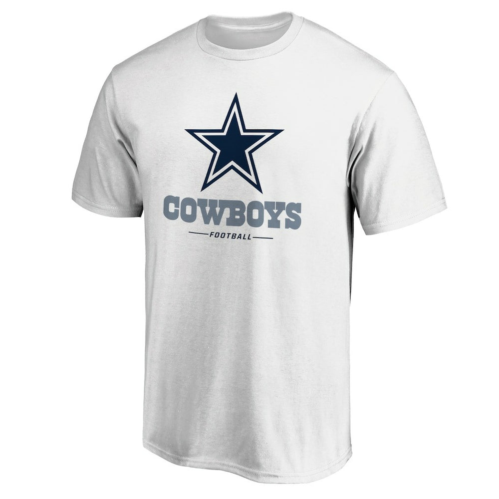 Dallas Cowboys Team Lockup T-Shirt - White - NFL