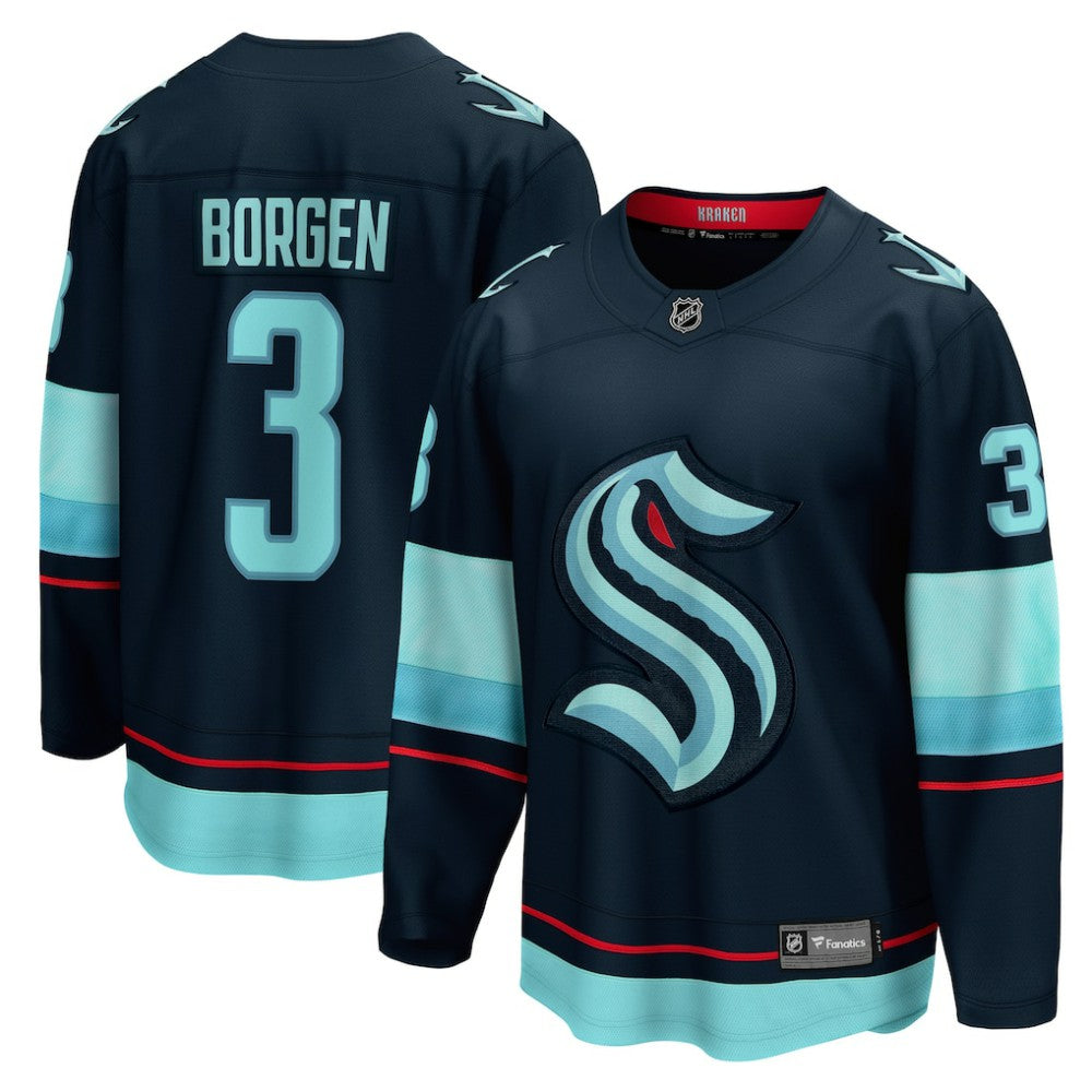 Will Borgen Seattle Kraken Fanatics Home Breakaway Player Jersey - Deep Sea Blue | Fanatics sale