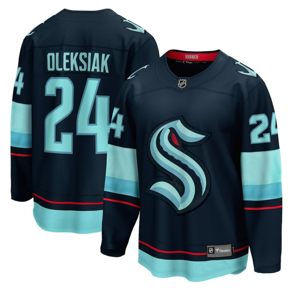 Jamie Oleksiak Seattle Kraken Fanatics Home Breakaway Player Jersey - Deep Sea Blue | Fanatics near me