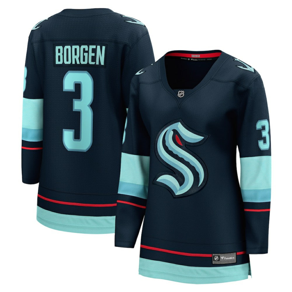Will Borgen Seattle Kraken Fanatics Women's Home Breakaway Player Jersey - Deep Sea Blue | Fanatics Clearance