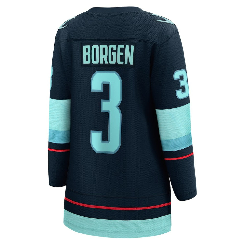 Will Borgen Seattle Kraken Fanatics Women's Home Breakaway Player Jersey - Deep Sea Blue | Fanatics Clearance