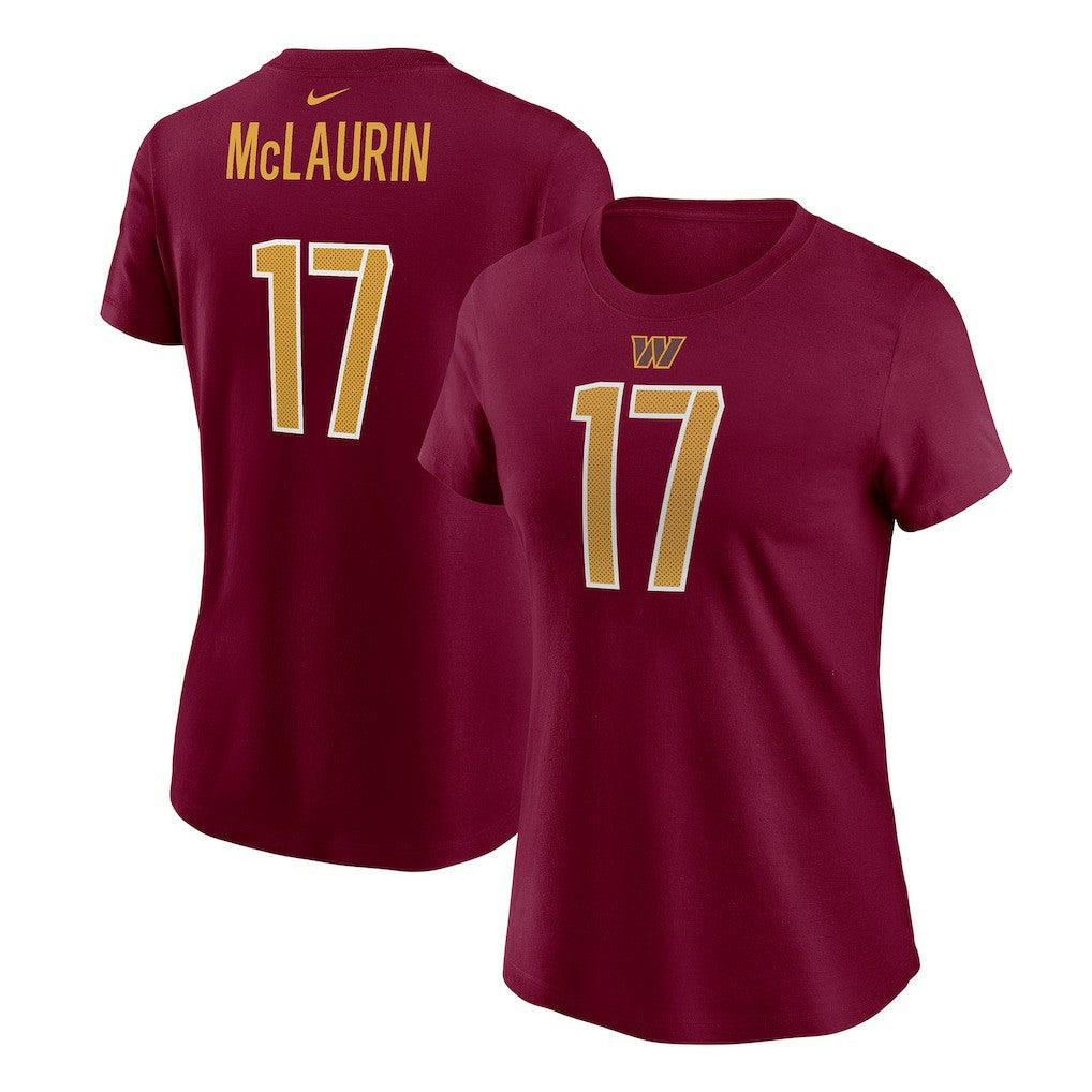 Terry McLaurin Washington Commanders Women's Player Name & Number T-Shirt - Burgundy - Nike