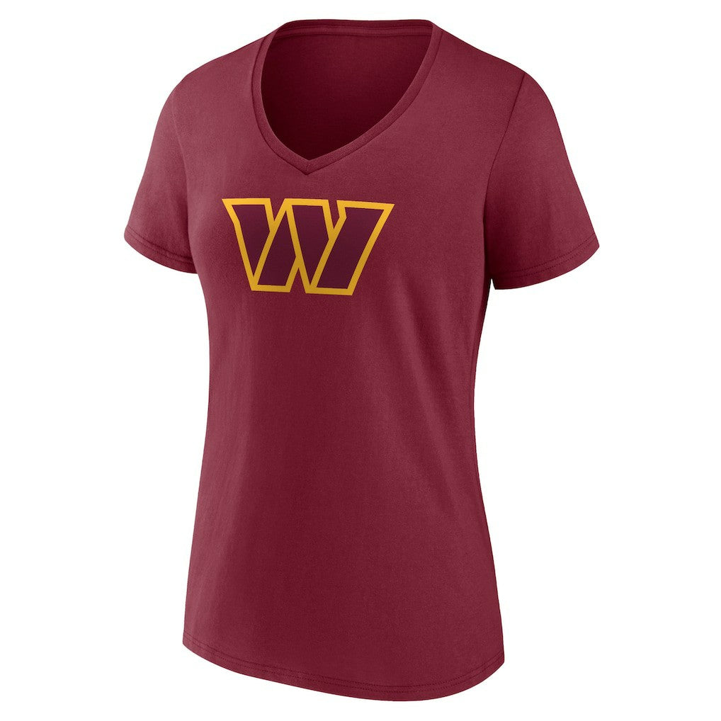 Terry McLaurin Washington Commanders Women's Player Icon Name & Number V-Neck T-Shirt - Burgundy - Fanatics