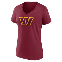 Terry McLaurin Washington Commanders Women's Player Icon Name & Number V-Neck T-Shirt - Burgundy - Fanatics