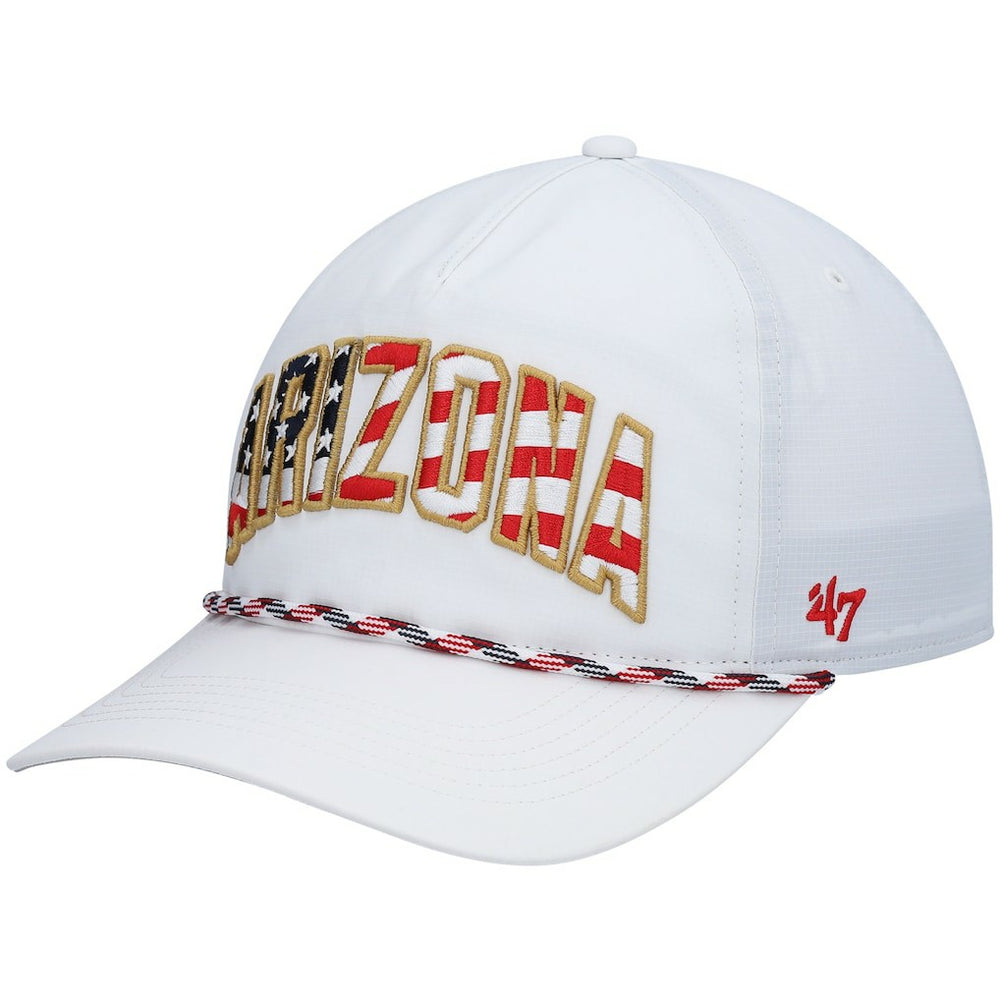 Arizona Cardinals '47 Hitch Stars and Stripes Trucker Adjustable Hat - White - 47 brand