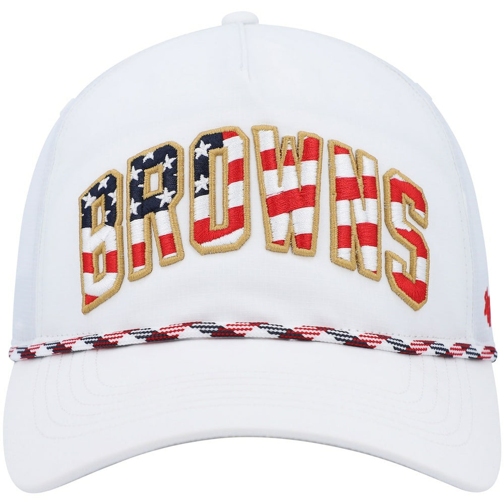 Cleveland Browns '47 Hitch Stars and Stripes Trucker Adjustable Hat - White - 47 brand