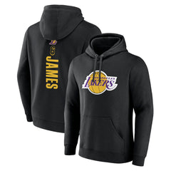 Los Angeles Lakers Playmaker Name & Number Pullover Hoodie Black