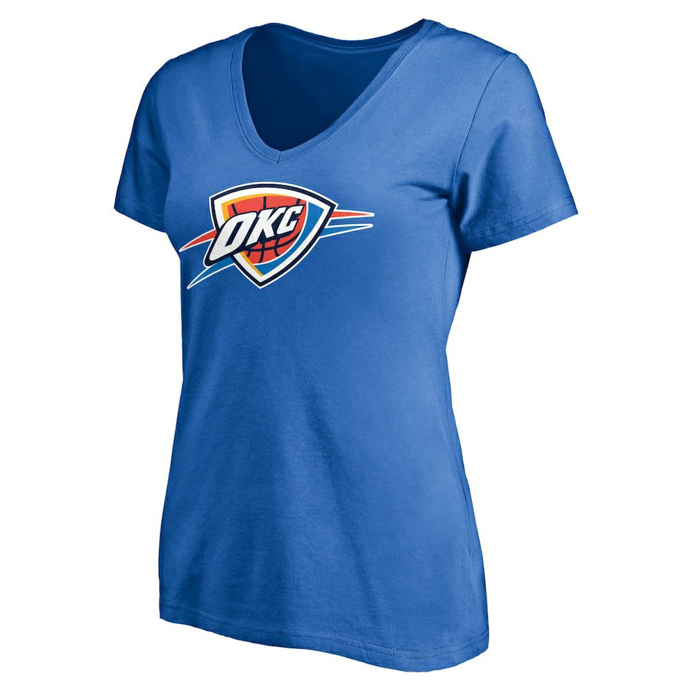 Shai Gilgeous-Alexander Oklahoma City Thunder Women's Playmaker Name & Number V-Neck T-Shirt Blue