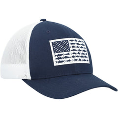 Dallas Cowboys Mesh Fish Flag Flex Hat - Navy/White - Columbia
