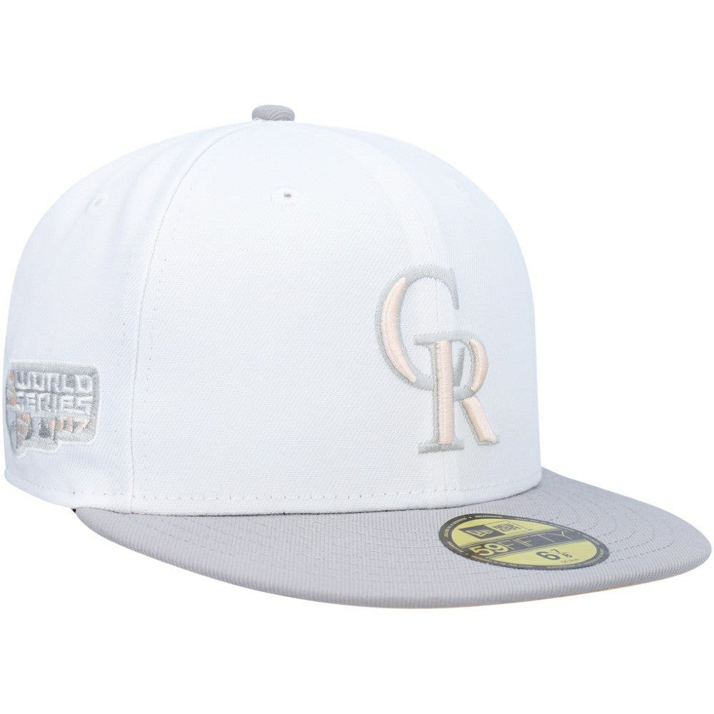 Colorado Rockies New Era 2007 World Series Side Patch Undervisor 59FIFTY Fitted Hat Sale