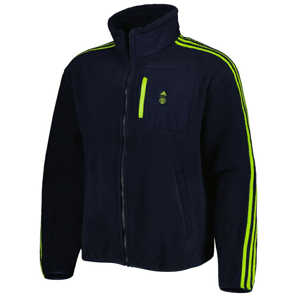 Adidas - Manchester United Lifestyler Fleece Full-Zip Jacket - Navy