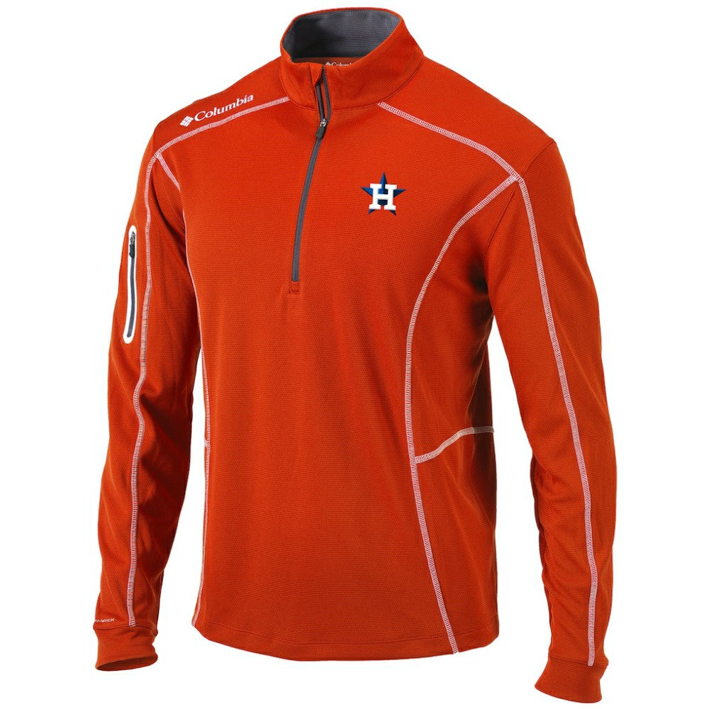 Houston Astros Columbia Shotgun Omni-Wick Quarter-Zip Pullover Jacket for sale