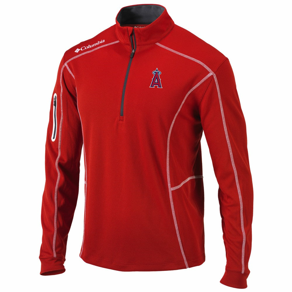 Los Angeles Angels Columbia Shotgun Omni-Wick Quarter-Zip Pullover Jacket Discount