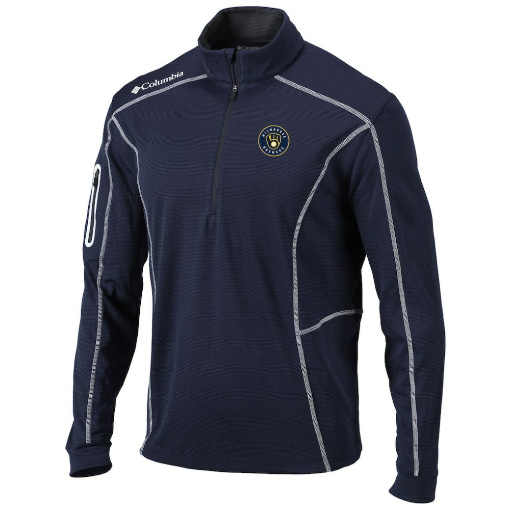 Milwaukee Brewers Columbia Shotgun Omni-Wick Quarter-Zip Pullover Jacket Discount