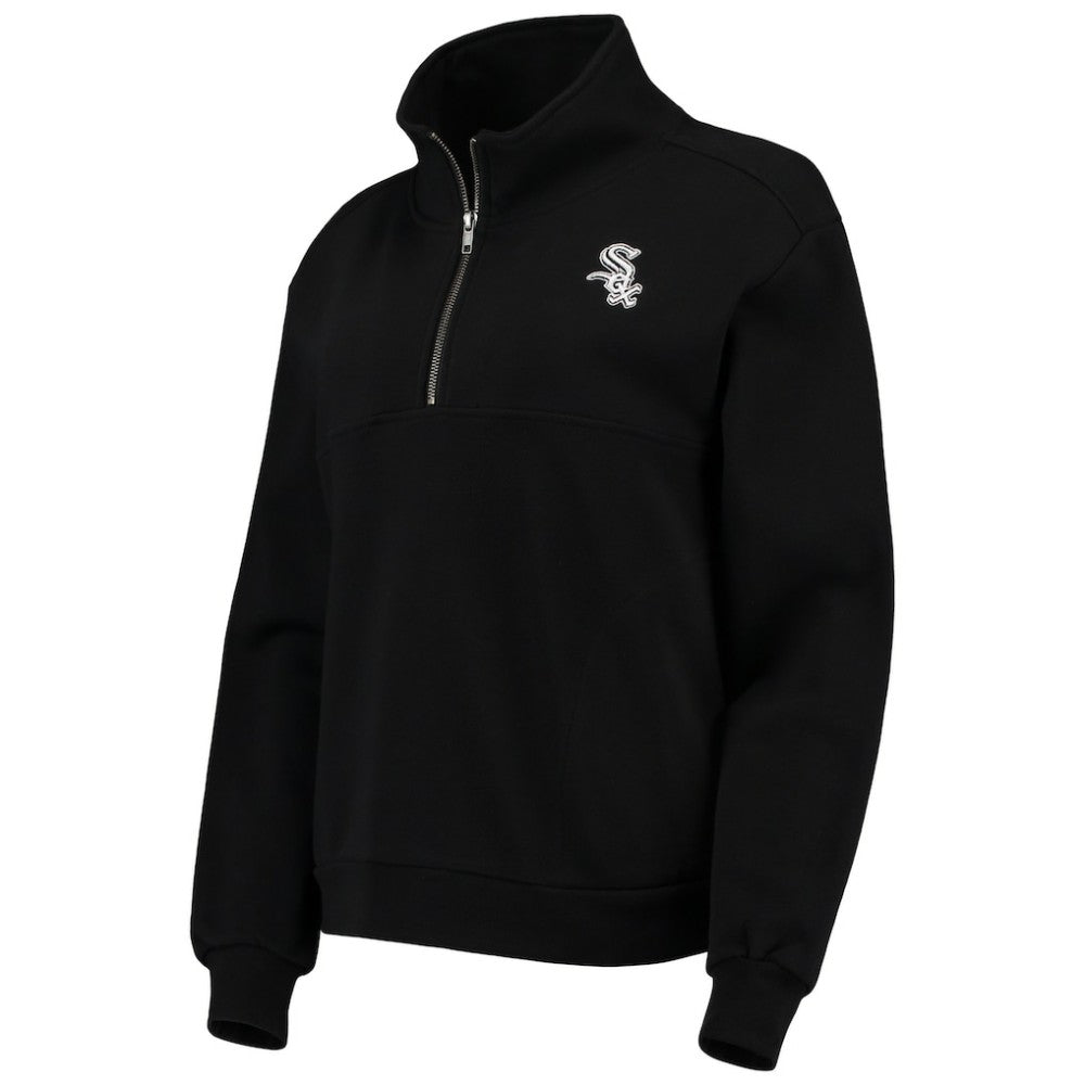 Chicago White Sox The Wild Collective Women's Two-Hit Quarter-Zip Pullover Top Sale