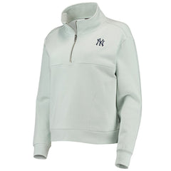New York Yankees The Wild Collective Women's Two-Hit Quarter-Zip Pullover Top Sale