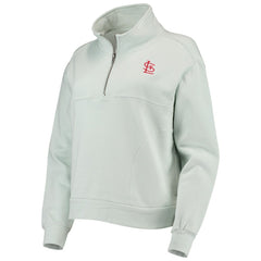 St. Louis Cardinals The Wild Collective Women's Two-Hit Quarter-Zip Pullover Top Outlet