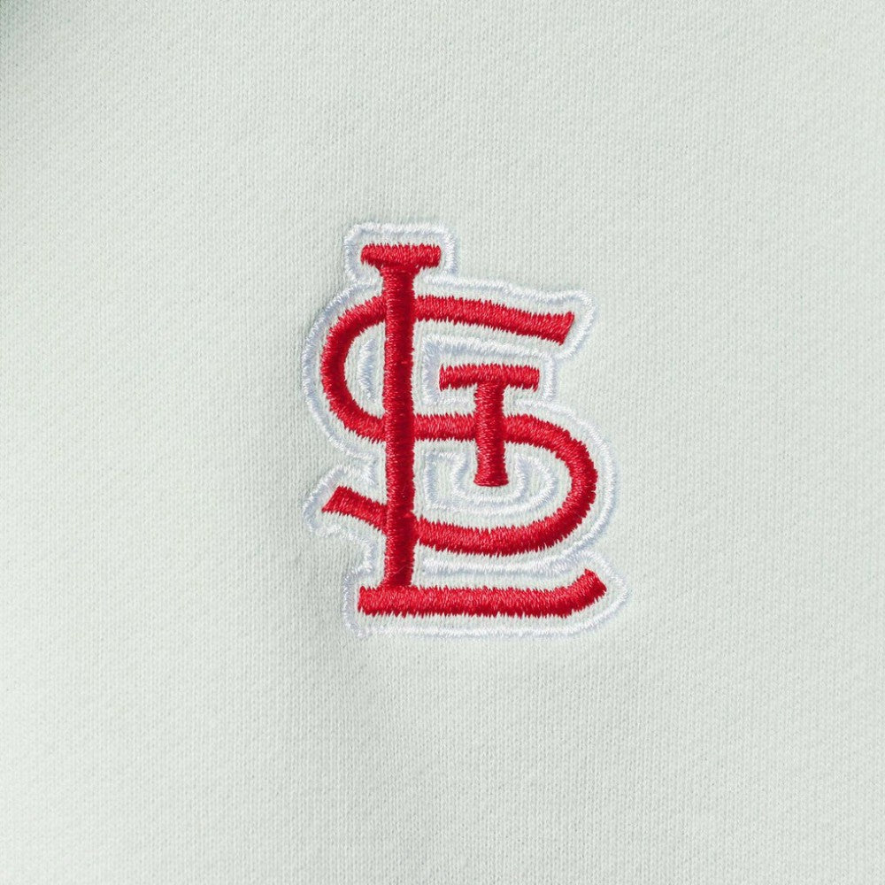 St. Louis Cardinals The Wild Collective Women's Two-Hit Quarter-Zip Pullover Top Outlet
