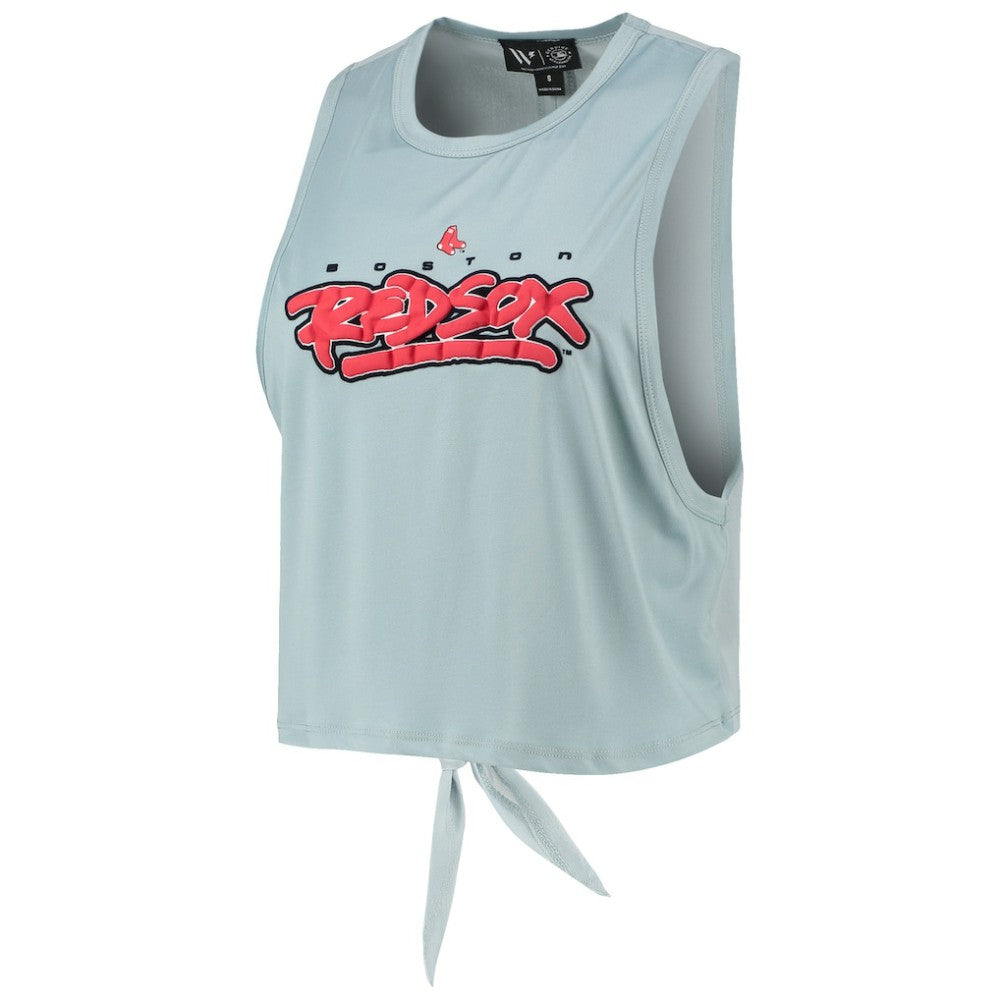 Boston Red Sox The Wild Collective Women's Open Back Twist-Tie Tank Top Near Me