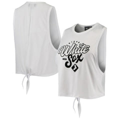 Chicago White Sox The Wild Collective Women's Open Back Twist-Tie Tank Top Outlet