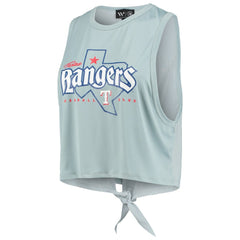 Texas Rangers The Wild Collective Women's Open Back Twist-Tie Tank Top Outlet