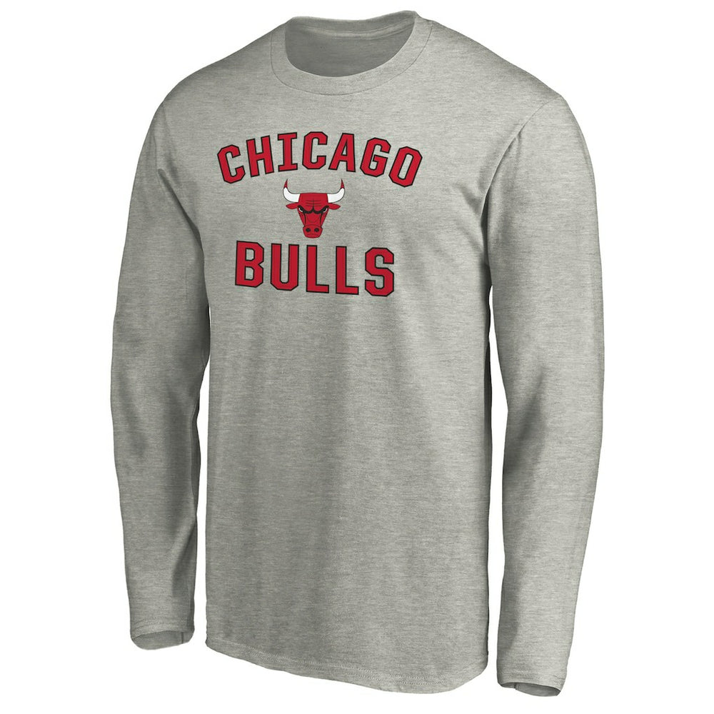 Chicago Bulls Victory Arch Long Sleeve T-Shirt Heathered Gray