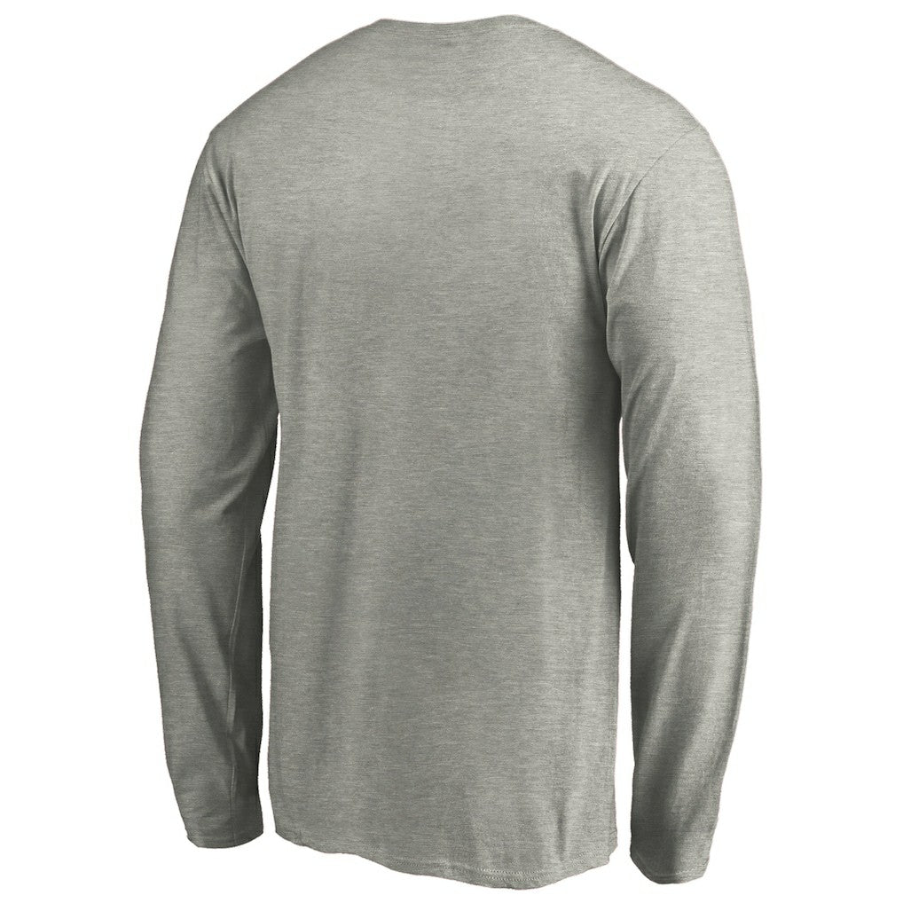 Chicago Bulls Alternate Team Logo Long Sleeve T-Shirt Heathered Gray