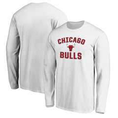 Chicago Bulls Victory Arch Long Sleeve T-Shirt White