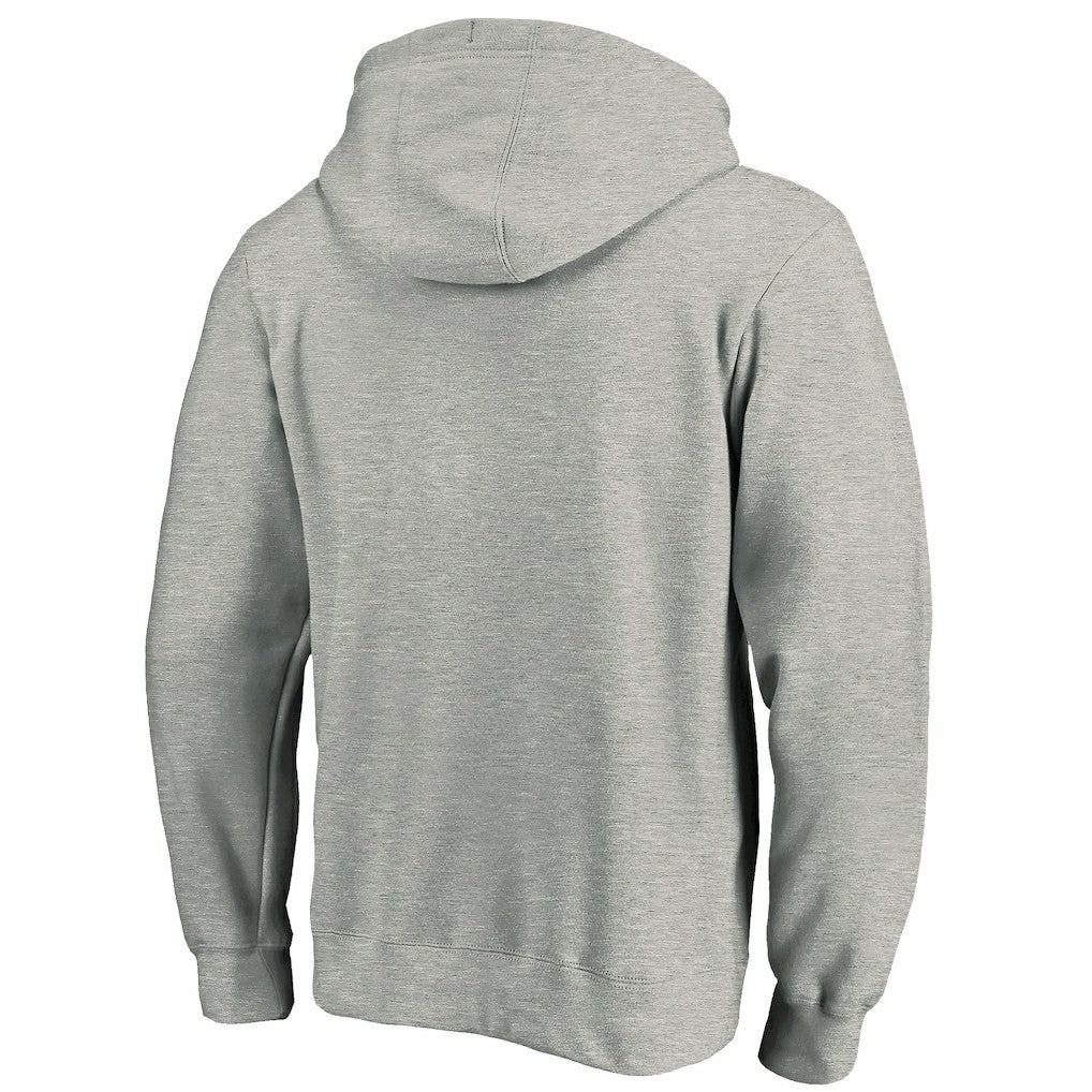 Chicago Bulls Primary Mascot Logo Pullover Hoodie Heathered Gray