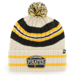 Pittsburgh Pirates '47 Home Patch Cuffed Knit Hat with Pom Outlet