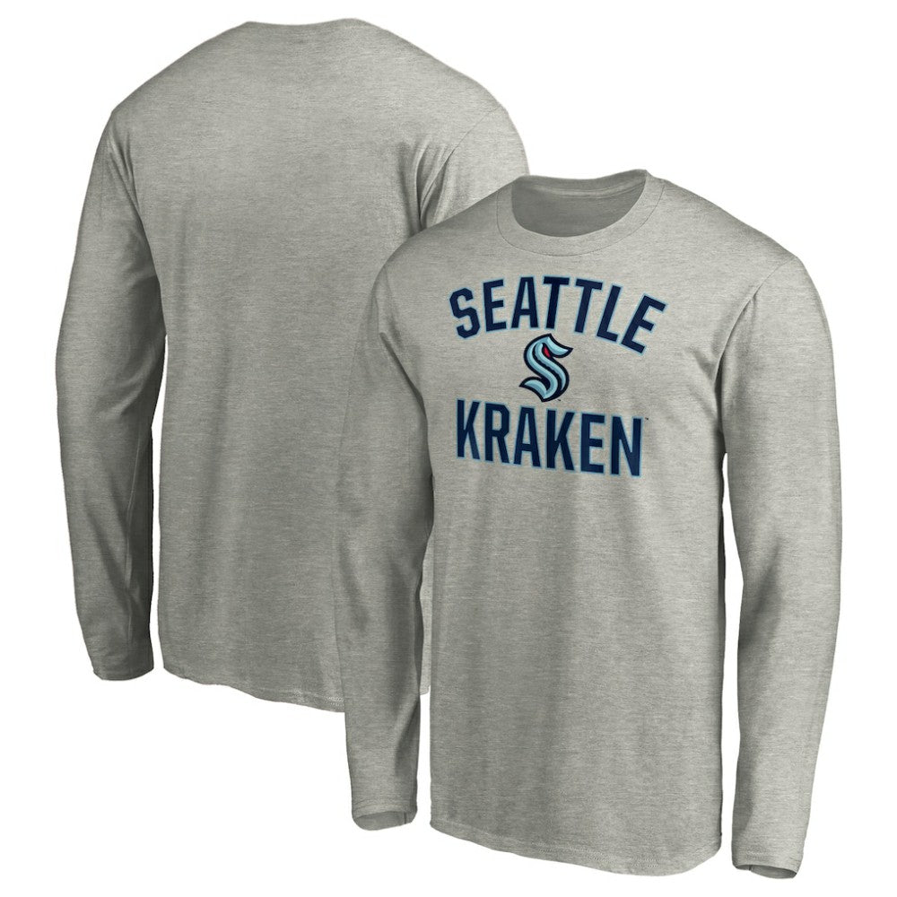 Seattle Kraken Victory Arch Long Sleeve T-Shirt - Heathered Gray | NHL on sale