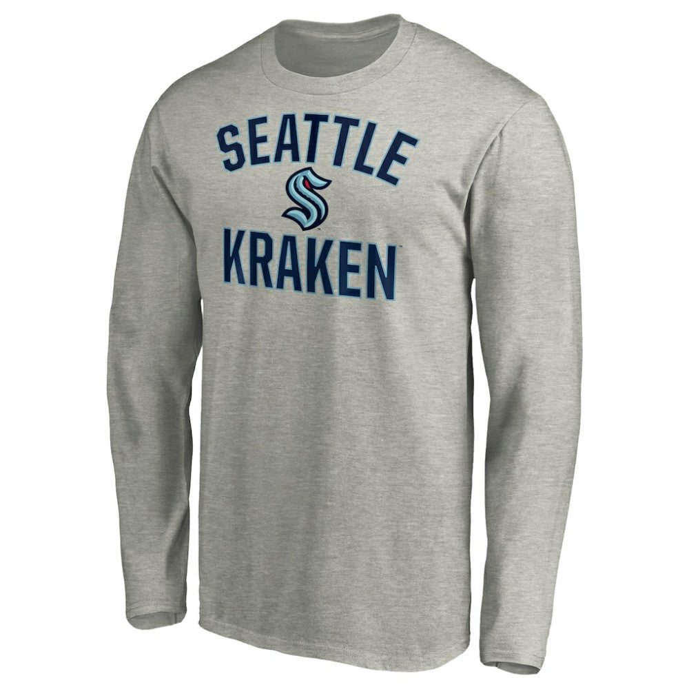 Seattle Kraken Victory Arch Long Sleeve T-Shirt - Heathered Gray | NHL on sale