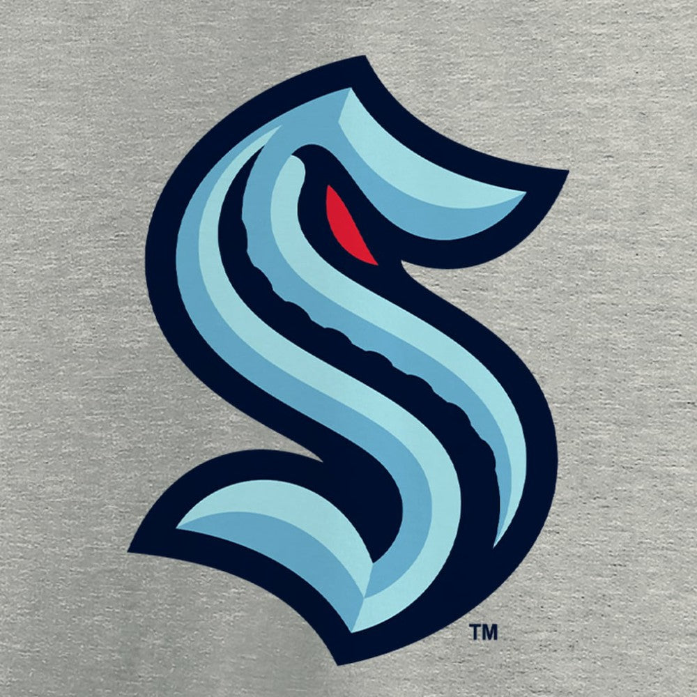 Seattle Kraken Primary Logo T-Shirt - Heathered Gray | NHL online