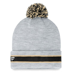 New Orleans Saints Cuffed Knit Hat with Pom - Heather Gray - Fanatics