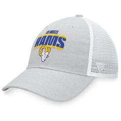 Los Angeles Rams Trucker Snapback Hat - Heather Gray/White - Fanatics