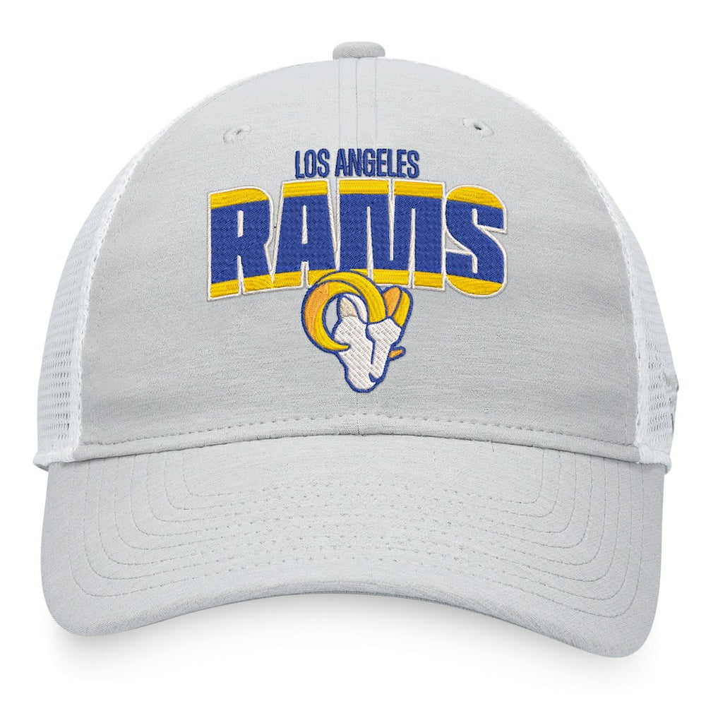 Los Angeles Rams Trucker Snapback Hat - Heather Gray/White - Fanatics