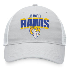 Los Angeles Rams Trucker Snapback Hat - Heather Gray/White - Fanatics