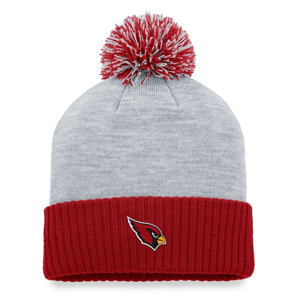 Arizona Cardinals Women's Ash Cuffed Knit Hat with Pom - Heather Gray - Fanatics