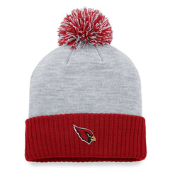 Arizona Cardinals Women's Ash Cuffed Knit Hat with Pom - Heather Gray - Fanatics